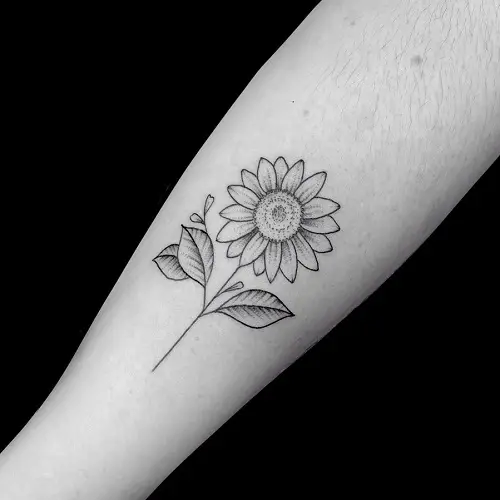 Simple Sunflower tattoo