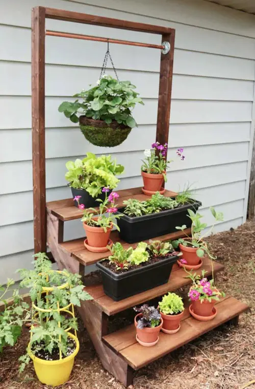 Diy Staircase Plant Stand