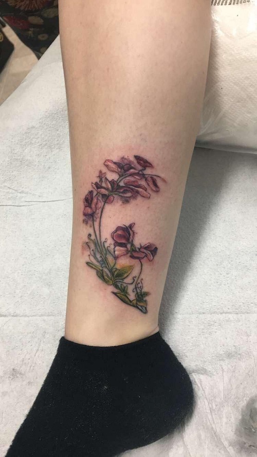 April Birth Flower tattoo