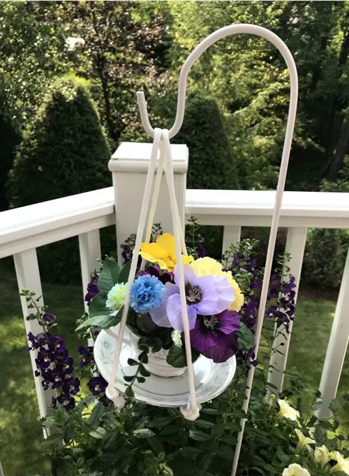 DIY Teacup Tiered Plant Stand