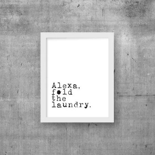 Minimalistic Laundry Sign