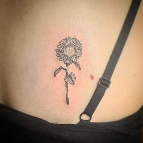 Sunflower Tattoo Small