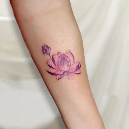 Small Lotus Flower Tattoo