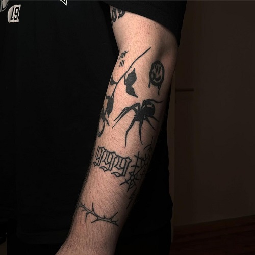 Spider Silhouette tattoo