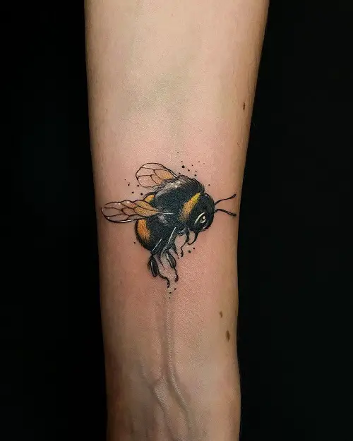 Bumble Bee on Forearm tattoo ideas