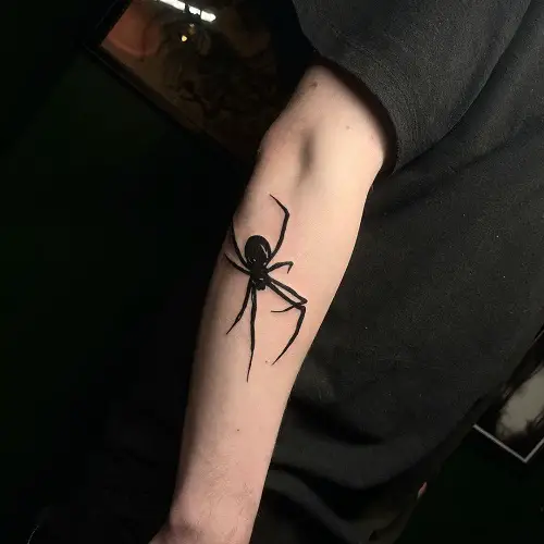 Dark Widow Spider Tattoo