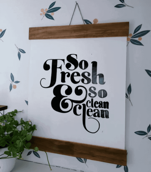 Modern Hanging Sign for Laundry