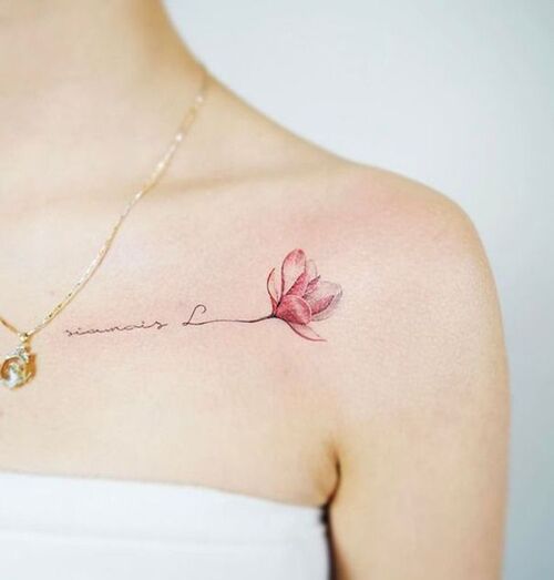 Feminine Magnolia Ink