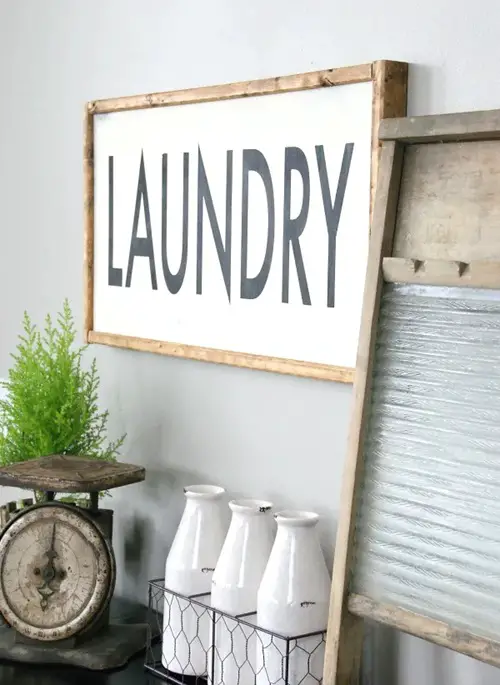 DIY Wood Frame Sign Simple