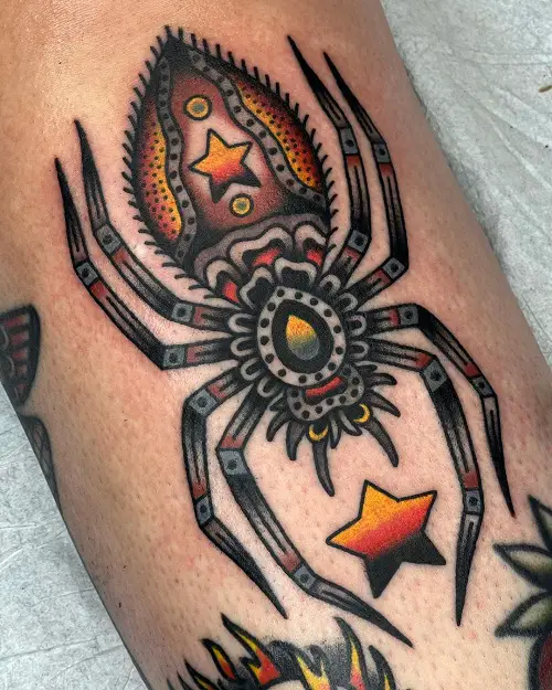 Traditional Spider Ink Design