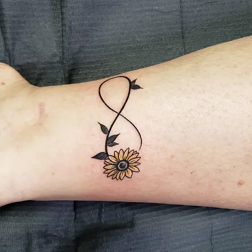 Small Sunflower on Infinity Band