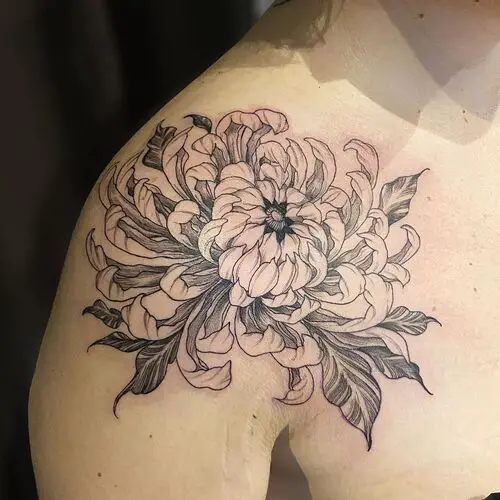 Intricate Chrysanthemum Design
