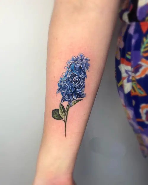 Small Blue Flowers Tattoo Tattoo 25