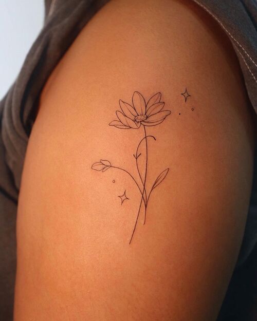 Small Flower Tattoo Delicate Lotus Ink