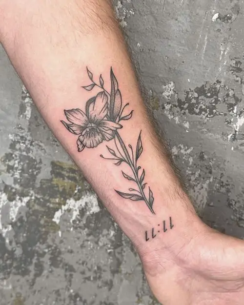 Narcissus Flower Tattoo Narcissus and 11:11