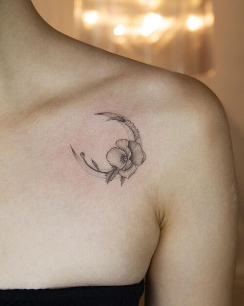 Collarbone Design with Poppy