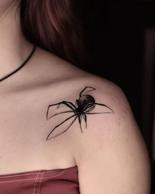 Feminine Tattoo Black Widow Tattoo