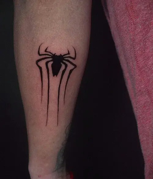 Solid Black Spider Tattoo