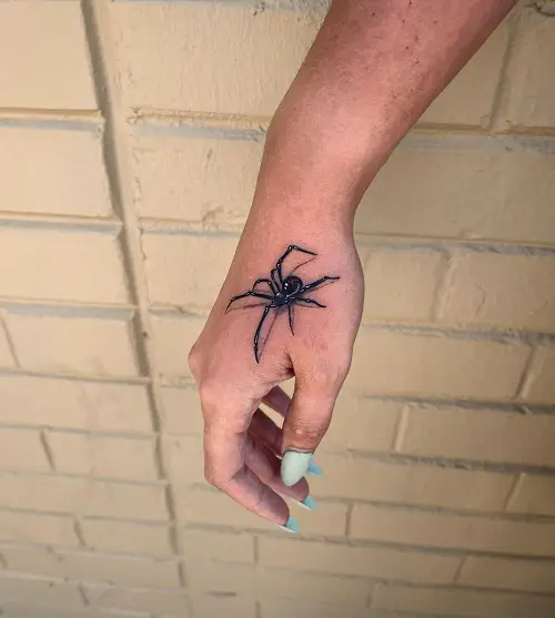 Black Widow on Hand