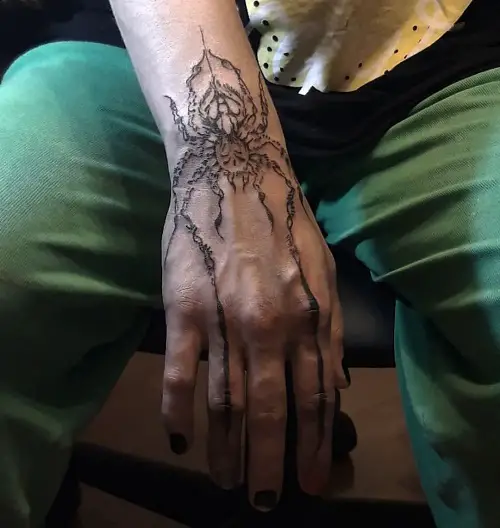 Spider on the Hand