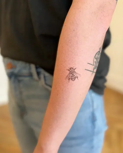 Mini Bumble Bee Tattoo 39
