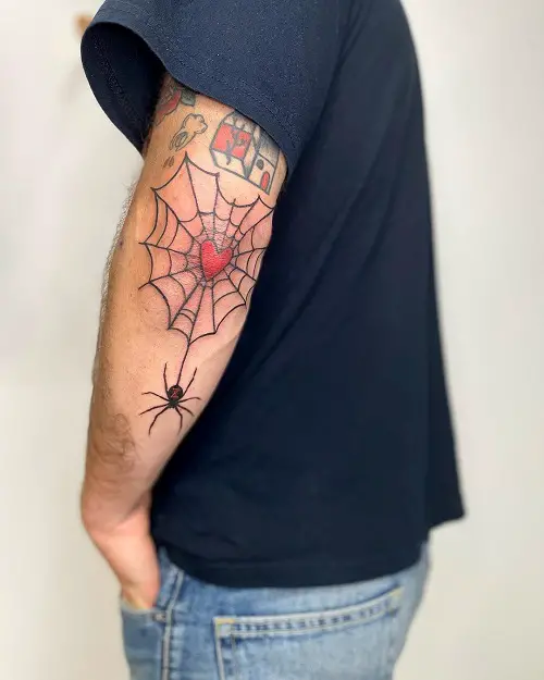 Bold Heart Web and Black Widow Spider