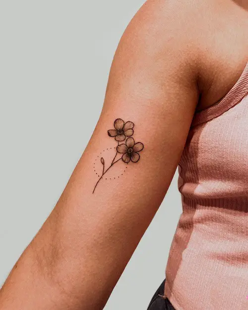 Small Flower Tattoo Cute Flower Tattoo