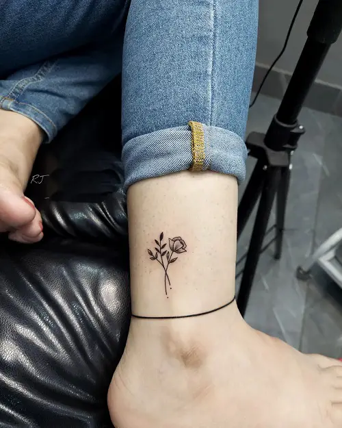 Flower on the Ankle