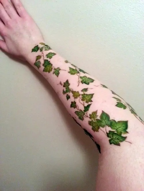 Poison Ivy on the Arm tattoo