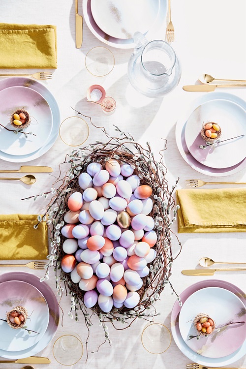 A Basket of Pussy Willow Branches to Keep Eggs
