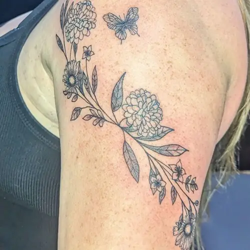 Birth Vine Tattoo Idea for November