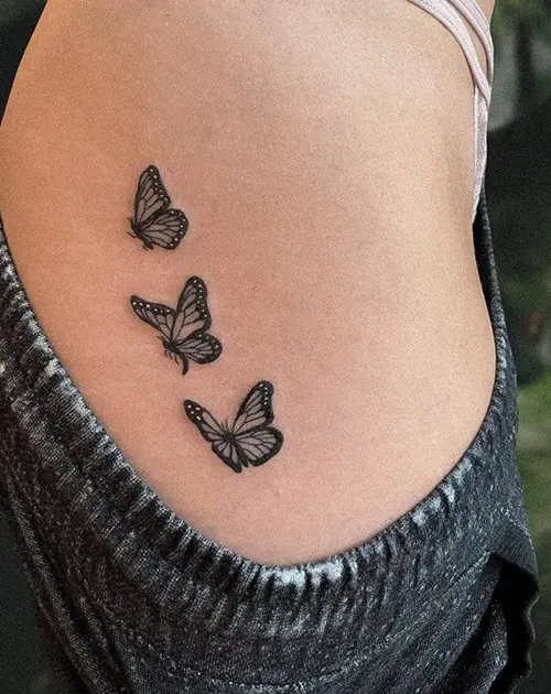 Butterfly Trio tattoo