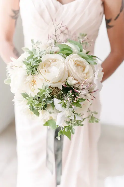 Camellia Flower Wedding Bouquet
