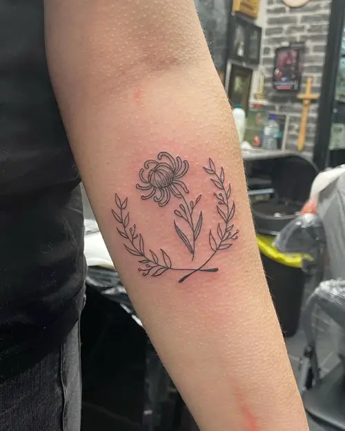 November Birth Flower Tattoo Ideas
