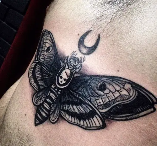 Gothic Butterfly Tattoo Design tattoo ideas