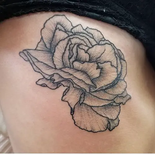 Carnation Birth Flower Tattoo for Mom