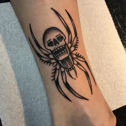 Spider TSpider with Skull as a Body attoo 19