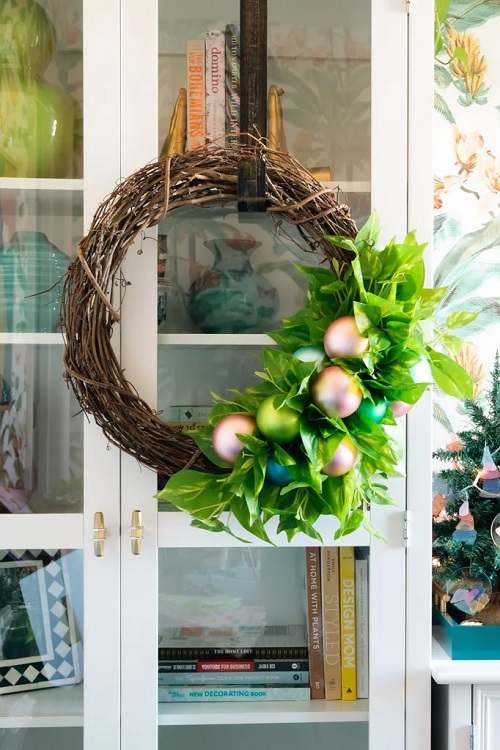 Boho Christmas Pothos Wreath