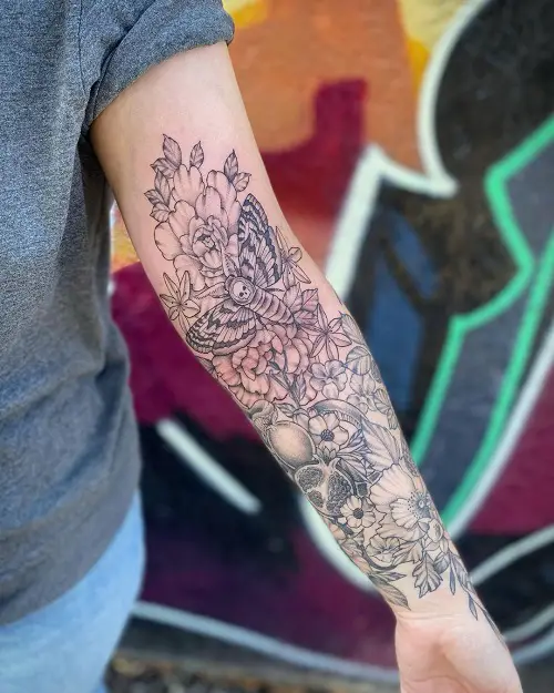 Life and Death Sleeve Tattoo