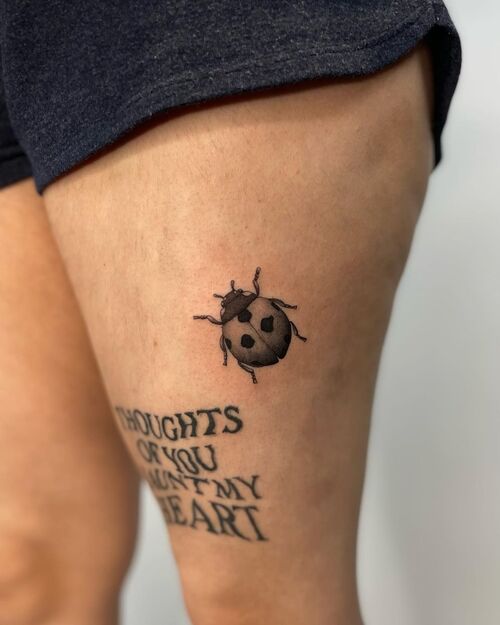Shaded Ladybug Ink tattoo ideas