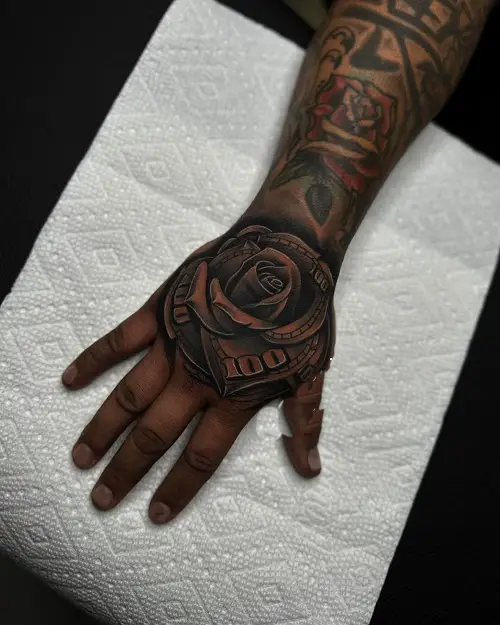 Money Rose Tattoo Tattoo Designs 4