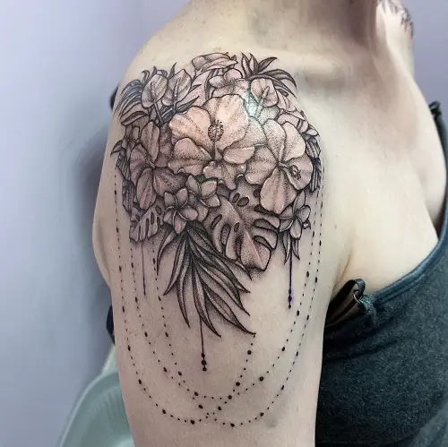 Tropical Flower Tattoo Ideas 9