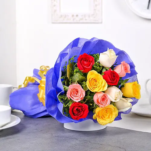 Yellow Rose Combined with Other Roses Meaning