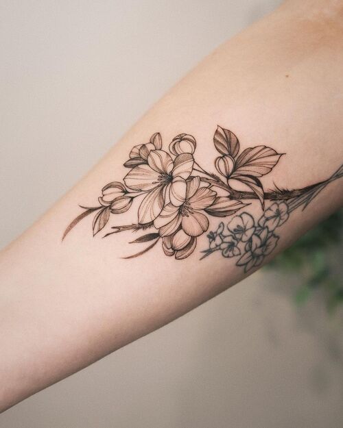 Apple Blossoms tattoo designs