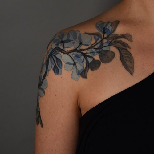 Crab Apple Blossoms tattoo designs