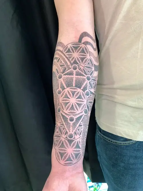 Flower of Life Forearm tattoo idea