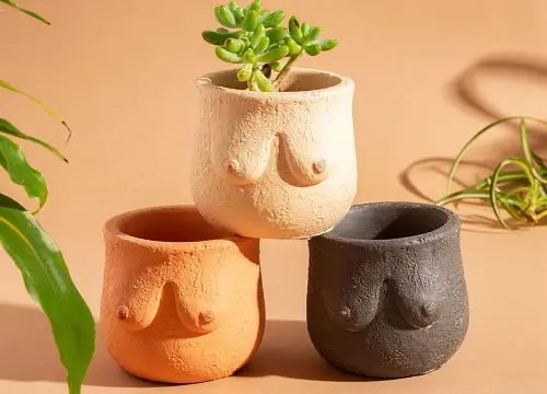 Boob Shaped Planter