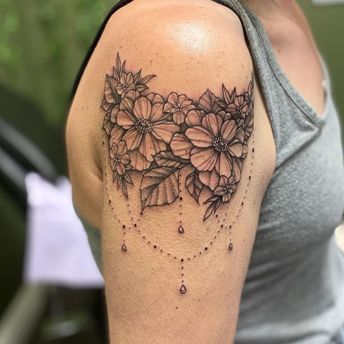 Bedazzled Daisies flower tattoo ideas
