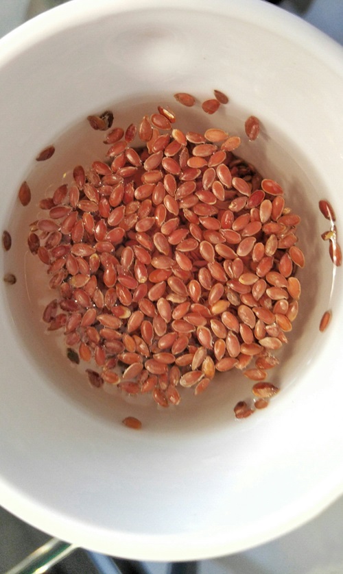 Pear soak the seeds in water