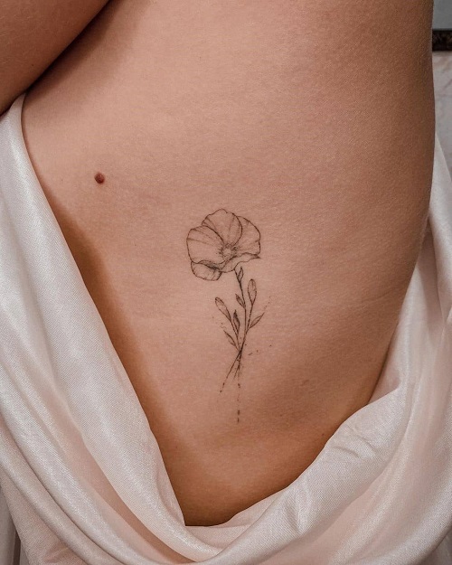 Designs for Tattoos of Poppies and Gladiolides 1